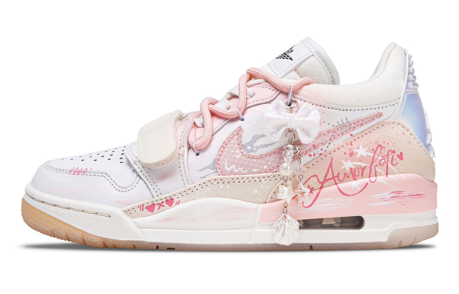 Jordan Legacy 312 Love Bellflower Abrasion Resistant Low top Vintage Basketball Shoes Unisex белые розовые
Jordan Legacy 312 Love Bellflower Abrasion Resistant Low top Vintage Basketball Shoes Unisex белые розовые