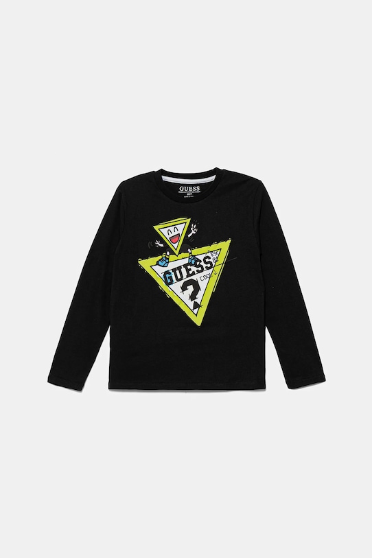 Детская хлопковая водолазка Guess, черный
Детская хлопковая водолазка Guess, черный