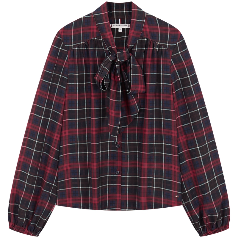 Tommy Hilfiger Женская рубашка Red Blue Plaid 0G8
Tommy Hilfiger Женская рубашка Red Blue Plaid 0G8