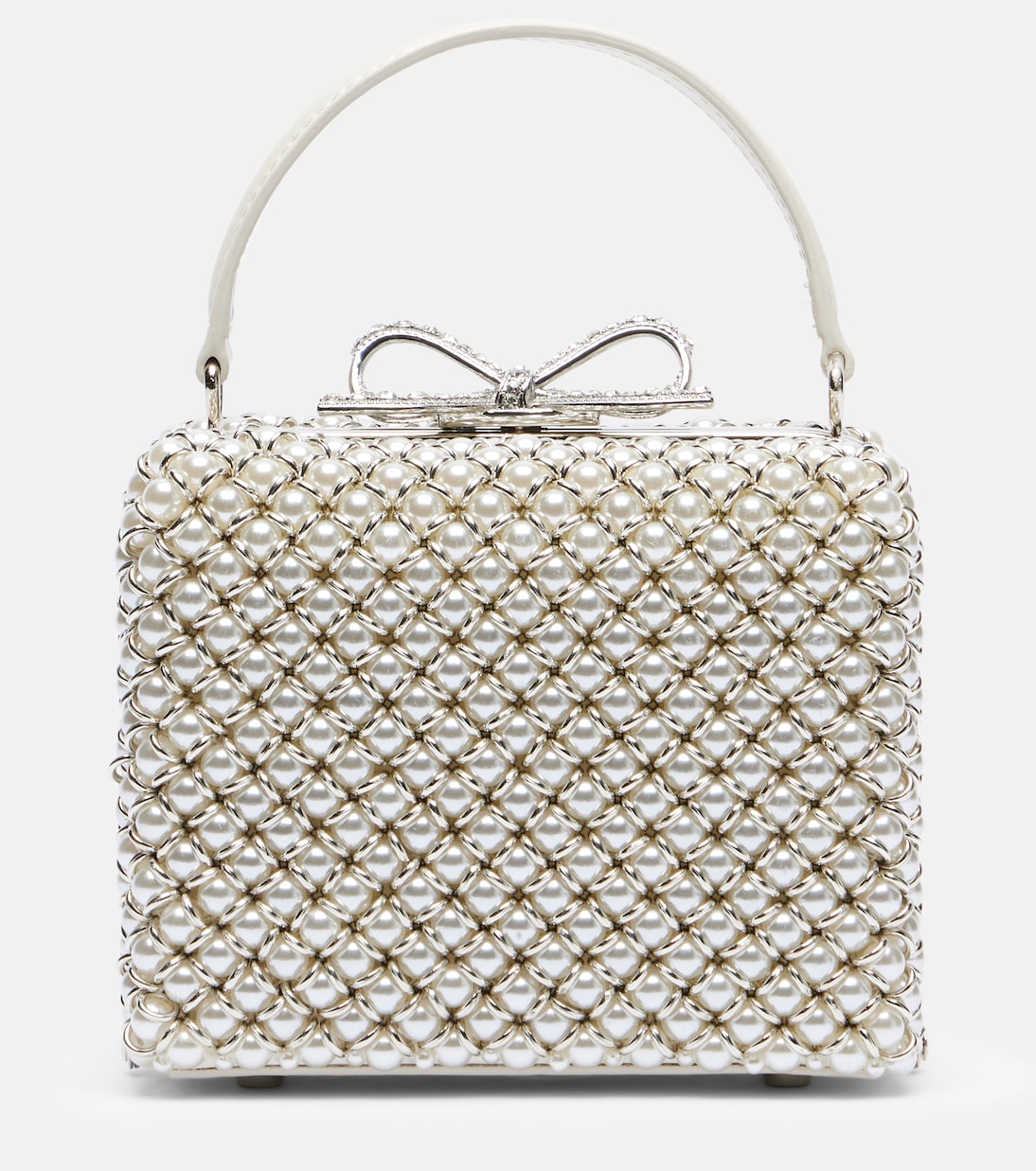 Клатч, украшенный микро-жемчугом Self-Portrait, кремовый
Клатч, украшенный микро-жемчугом Self-Portrait, кремовый