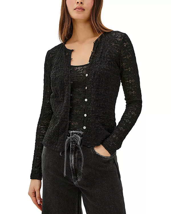 Кружевной кардиган Cyrah Rails, черный
Кружевной кардиган Cyrah Rails, черный
