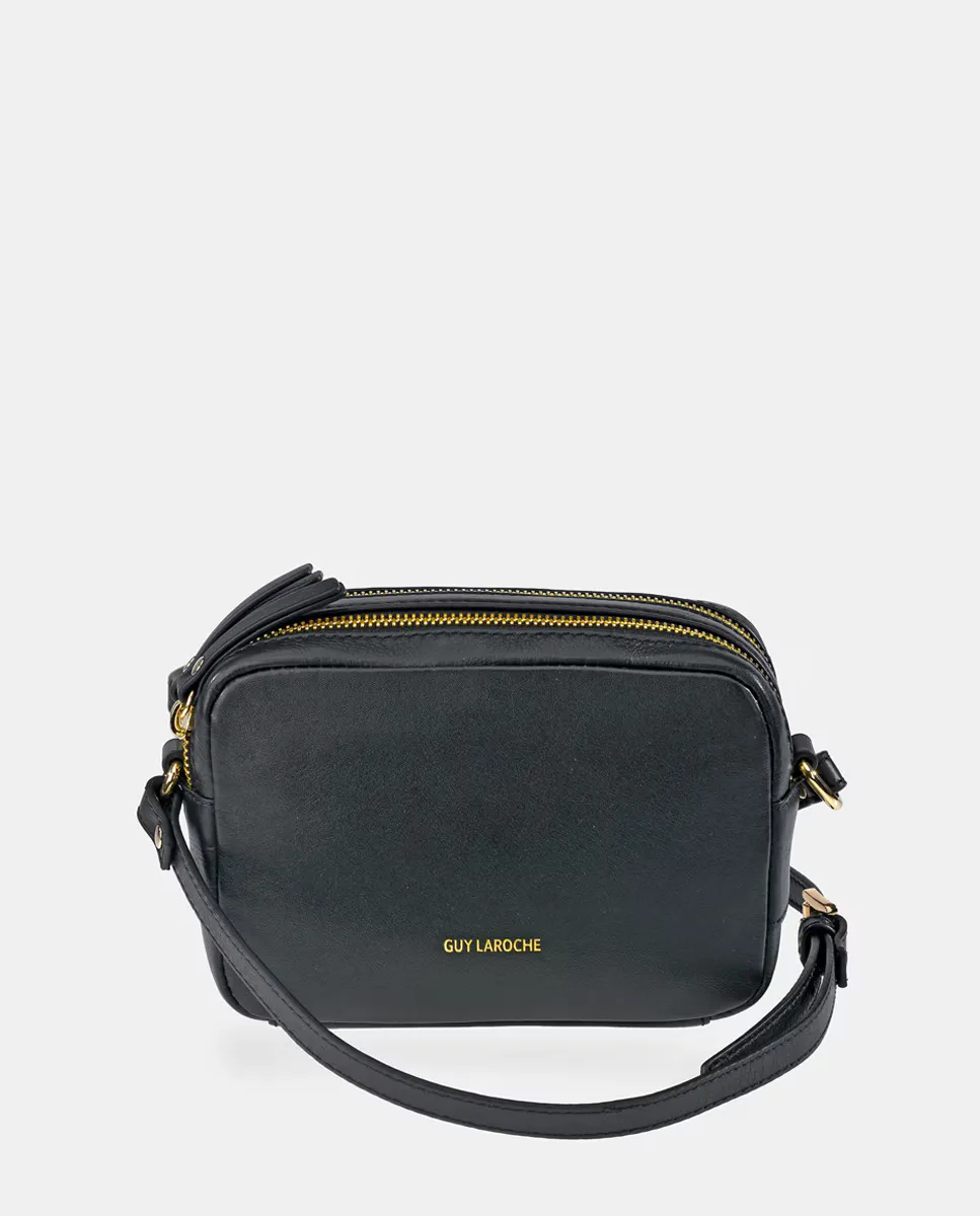 Черная кожаная сумка через плечо Guy Laroche с двойной молнией, Черный, Черная кожаная сумка через плечо Guy Laroche с двойной молнией
Черная кожаная сумка через плечо Guy Laroche с двойной молнией, Черный, Черная кожаная сумка через плечо Guy Laroche с двойной молнией
