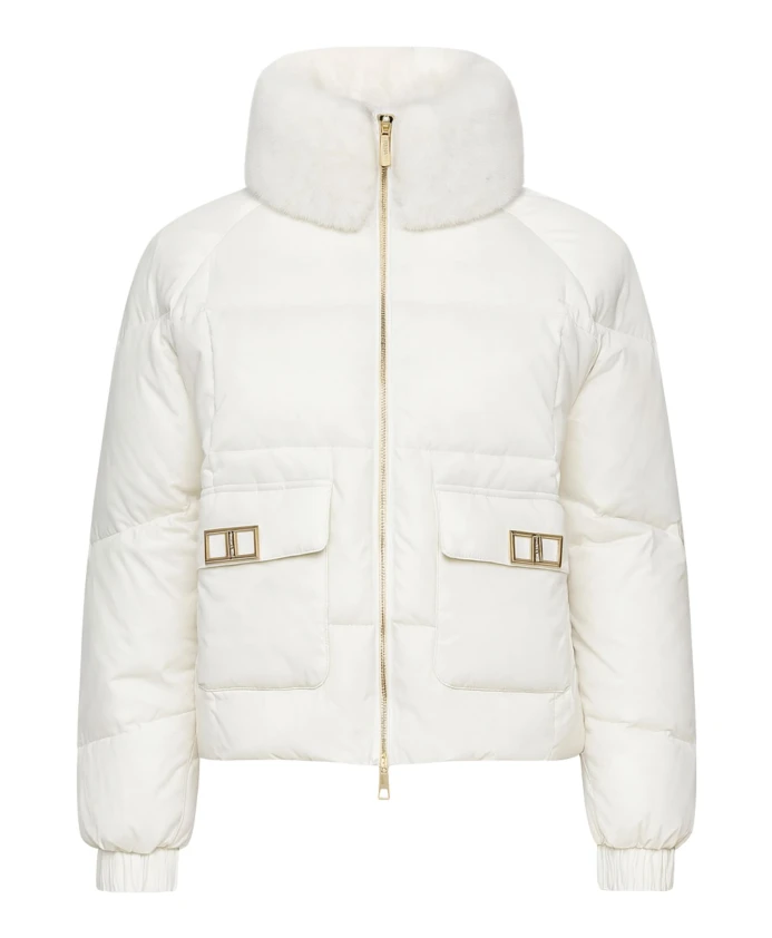 Белая городская пуховая куртка Fracomina, белый
Белая городская пуховая куртка Fracomina, белый