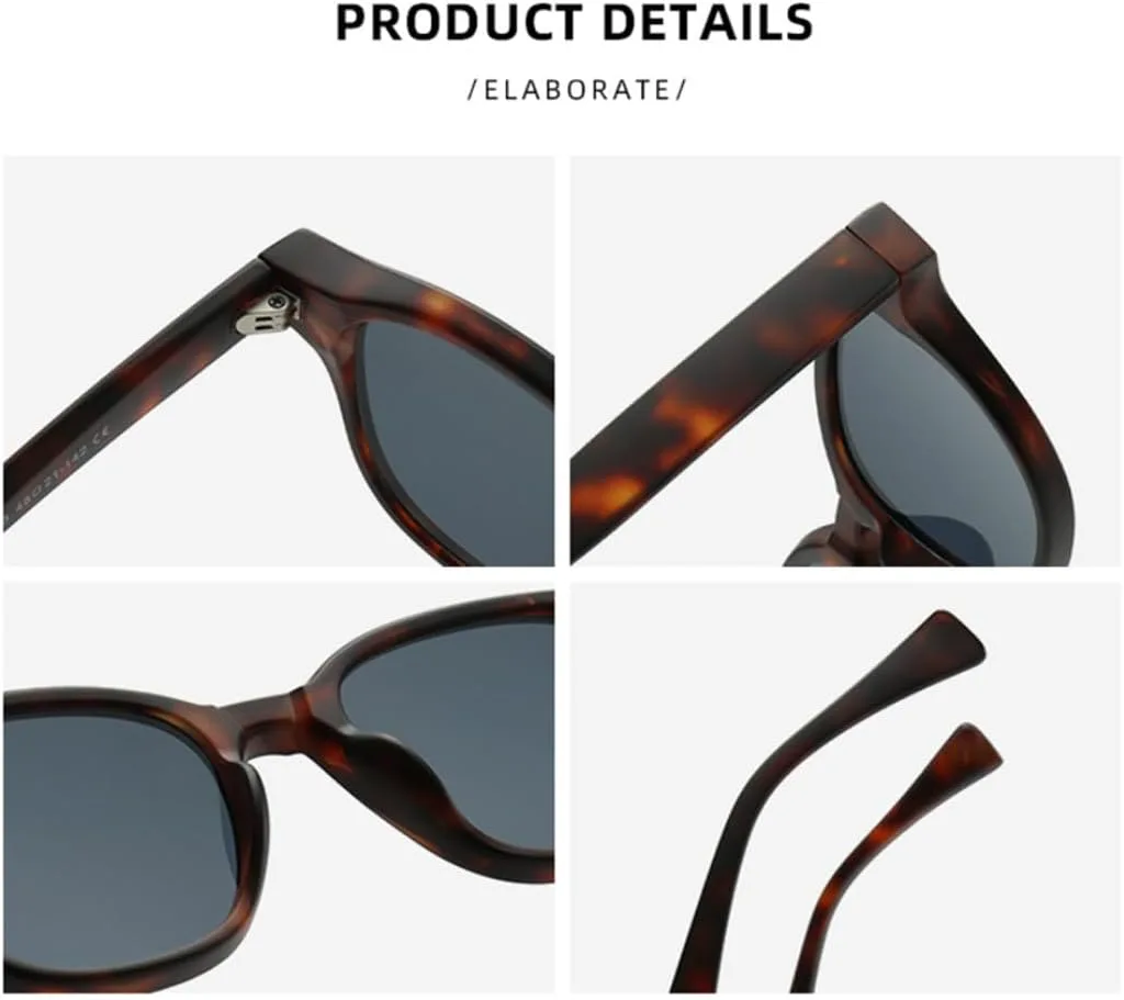 Ретро-модные круглые солнцезащитные очки для женщин и мужчин, классический винтажный стиль, защита от УФ-излучения UV400, для активного отдыха VFDHN, Hawksbill Black
Ретро-модные круглые солнцезащитные очки для женщин и мужчин, классический винтажный стиль, защита от УФ-излучения UV400, для активного отдыха VFDHN, Hawksbill Black