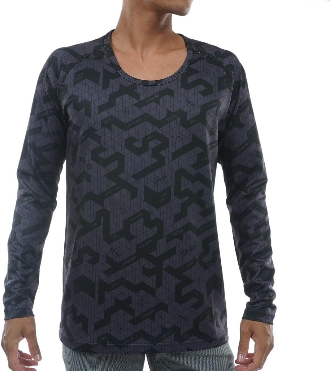 Мужская рубашка с длинными рукавами и круглым вырезом Pin Apparel 621-3266903 (узор META, эластичная) / Внутренняя рубашка для гольфа Ping Apparel, черный/серый
Мужская рубашка с длинными рукавами и круглым вырезом Pin Apparel 621-3266903 (узор META, эластичная) / Внутренняя рубашка для гольфа Ping Apparel, черный/серый