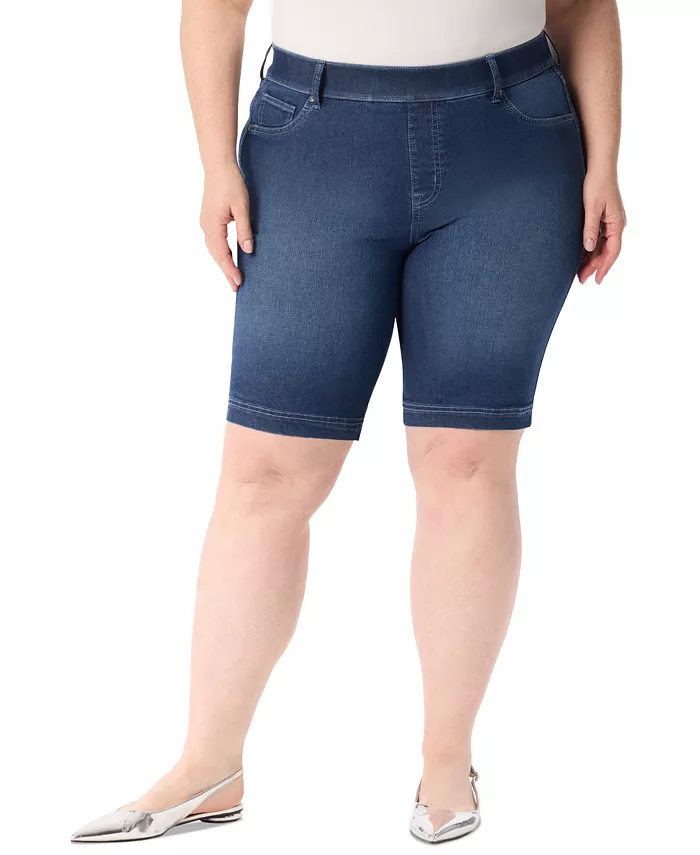 Шорты-бермуды с эффектом формы больших размеров Gloria Vanderbilt, синий
Шорты-бермуды с эффектом формы больших размеров Gloria Vanderbilt, синий