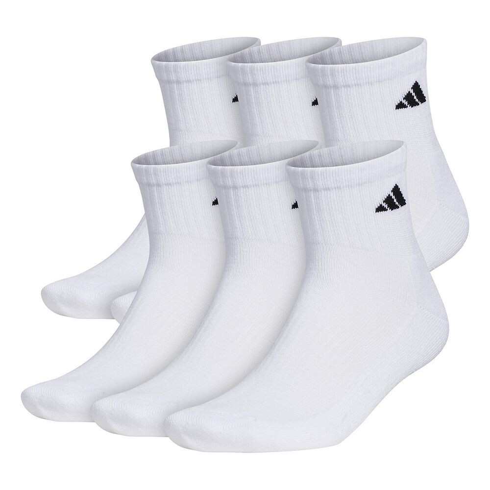 Мужские 6 пар носков adidas Athletic с мягкой подкладкой Adidas, белый 
Мужские 6 пар носков adidas Athletic с мягкой подкладкой Adidas, белый