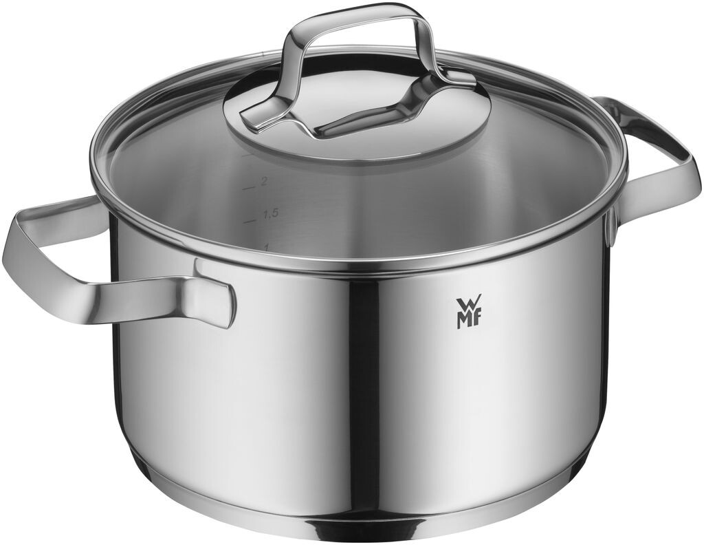 Кастрюля WMF Belmonte, большая 20 см, стеклянная крышка, индукционная кастрюля для мяса 3,3 л, полированная нержавеющая сталь Cromargan, без покрытия
Кастрюля WMF Belmonte, большая 20 см, стеклянная крышка, индукционная кастрюля для мяса 3,3 л, полированная нержавеющая сталь Cromargan, без покрытия