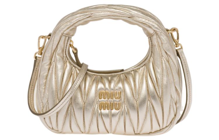 Мателессовая мягкая кожаная сумка-хобо, наплечная сумка, миниатюрная женская сумочка через плечо Pyrite MIU MIU
Мателессовая мягкая кожаная сумка-хобо, наплечная сумка, миниатюрная женская сумочка через плечо Pyrite MIU MIU