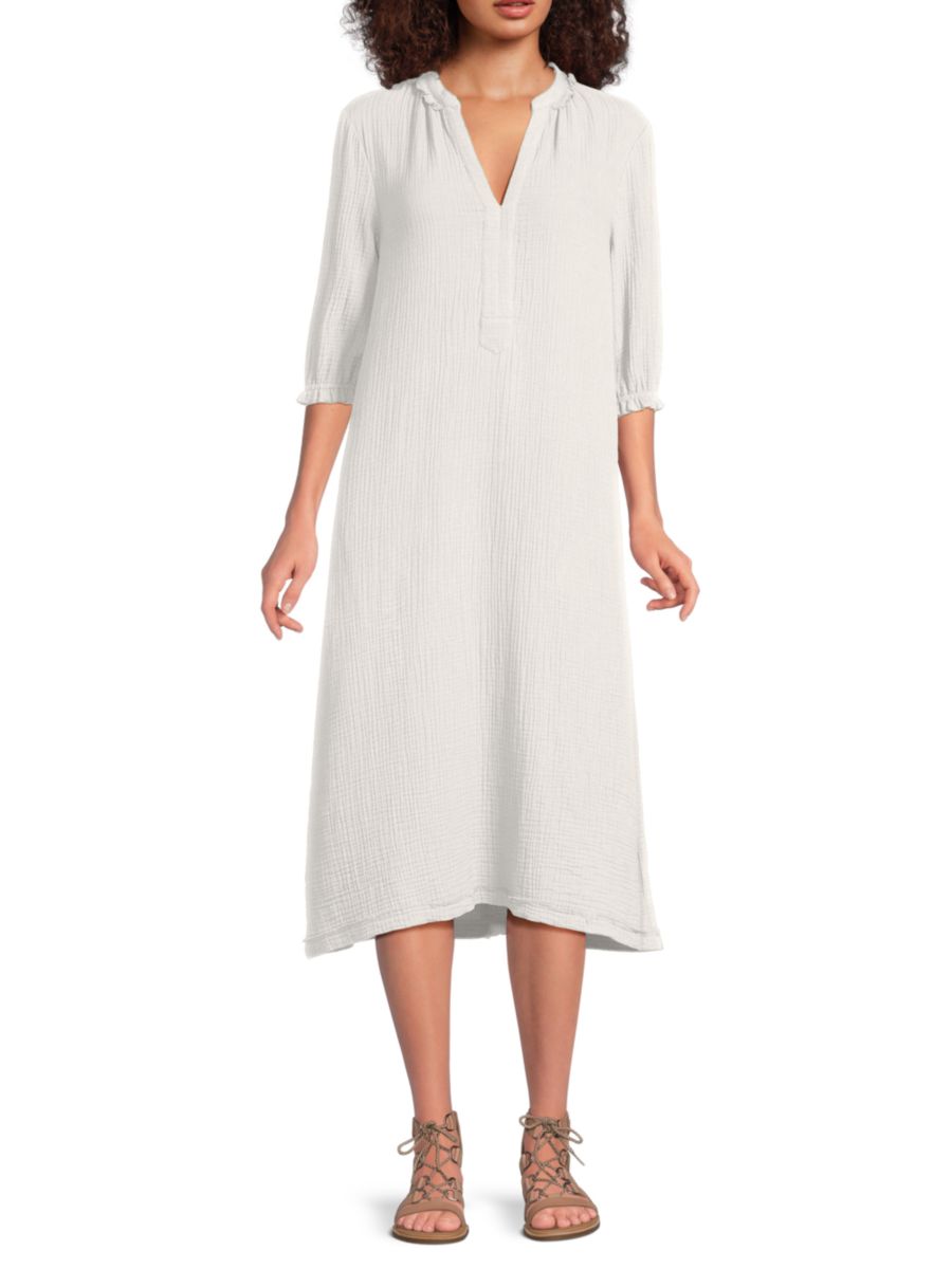 Платье миди из хлопка с двойной газовой тканью А-силуэта Saks Fifth Avenue, цвет Cotton
Платье миди из хлопка с двойной газовой тканью А-силуэта Saks Fifth Avenue, цвет Cotton