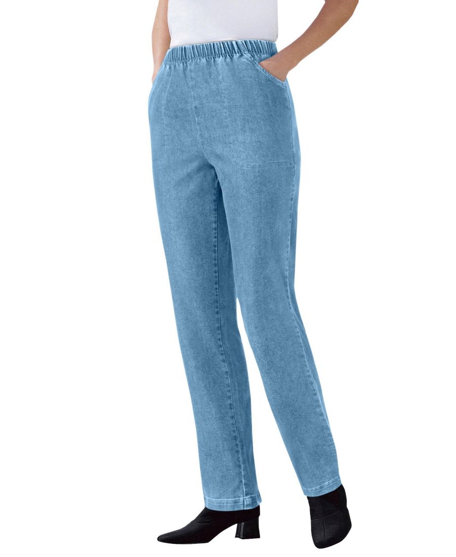 Женские джинсы Within Straight Leg Fineline Pull-On Stretch Denim Woman Within, Light stonewash
Женские джинсы Within Straight Leg Fineline Pull-On Stretch Denim Woman Within, Light stonewash