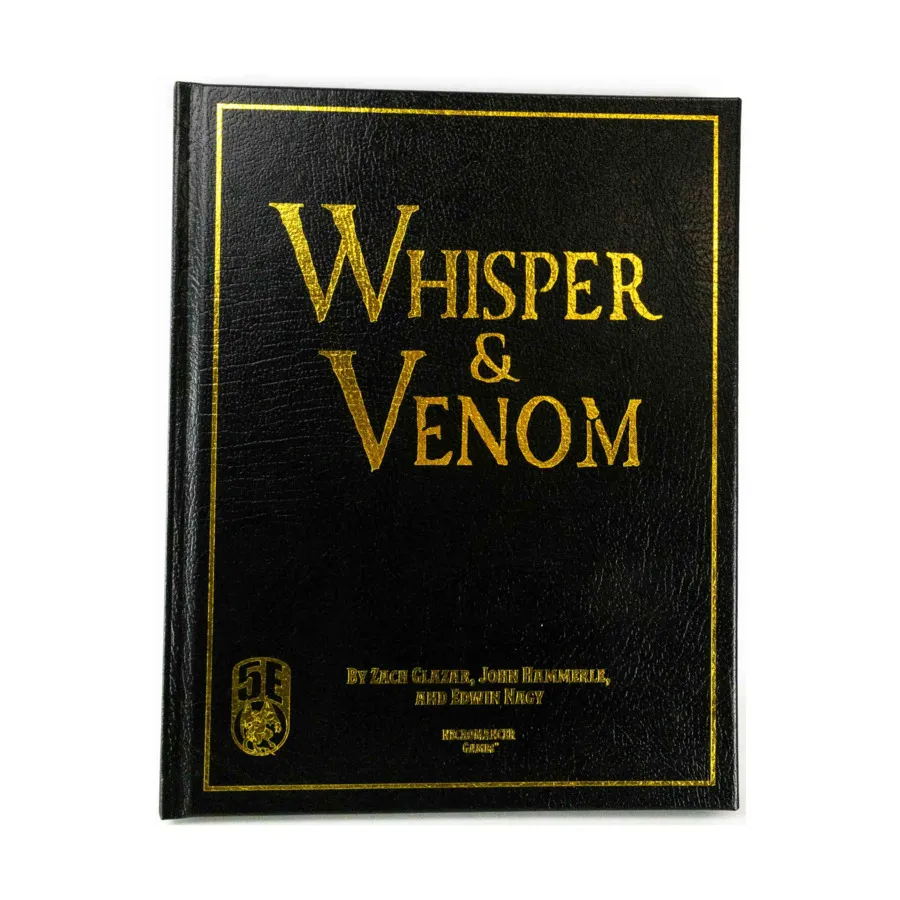 Whisper & Venom (5e, Leather Cover), Dungeons and Dragons (5th Edition) (Necromancer Games), твердый переплет
Whisper & Venom (5e, Leather Cover), Dungeons and Dragons (5th Edition) (Necromancer Games), твердый переплет