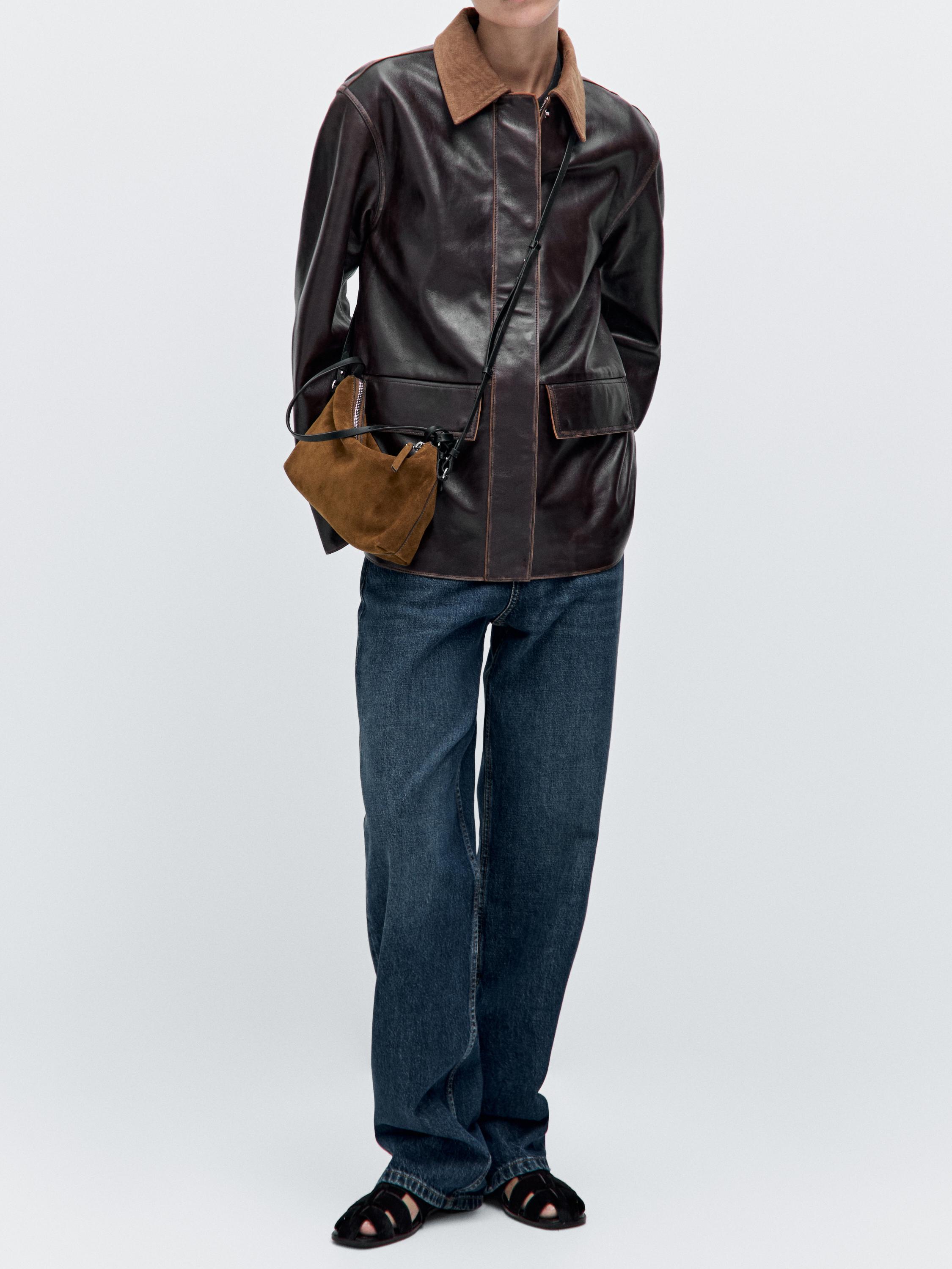 Маленькая сумка из замши Massimo Dutti, золотой
Маленькая сумка из замши Massimo Dutti, золотой