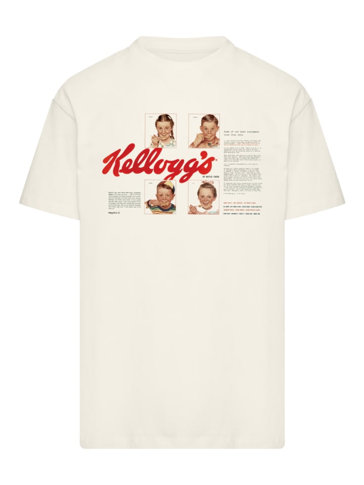 Футболка большого размера с изображением кукурузных хлопьев Kellogg's Corn Flakes в ретро-стиле для детей песочного цвета F4NT4STIC, Бежевый, Футболка большого размера с изображением кукурузных хлопьев Kellogg's Corn Flakes в ретро-стиле для детей песочно
Футболка большого размера с изображением кукурузных хлопьев Kellogg's Corn Flakes в ретро-стиле для детей песочного цвета F4NT4STIC, Бежевый, Футболка большого размера с изображением кукурузных хлопьев Kellogg's Corn Flakes в ретро-стиле для детей песочно