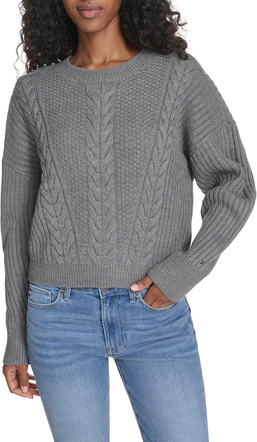 Женский однотонный свитер Bobbi с круглым вырезом Tommy Hilfiger, Fog Heather Grey
Женский однотонный свитер Bobbi с круглым вырезом Tommy Hilfiger, Fog Heather Grey