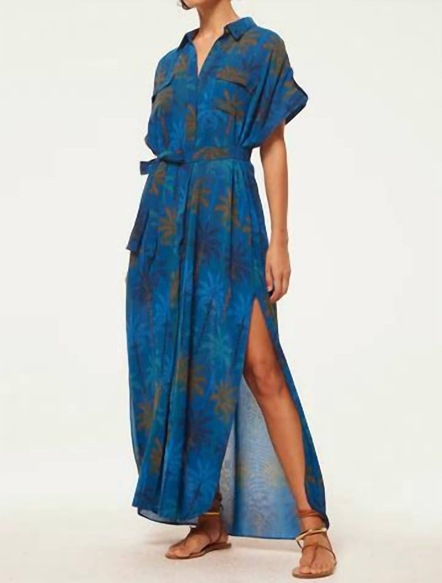 Платье Lou в синих пальмах Misa Los Angeles
Платье Lou в синих пальмах Misa Los Angeles