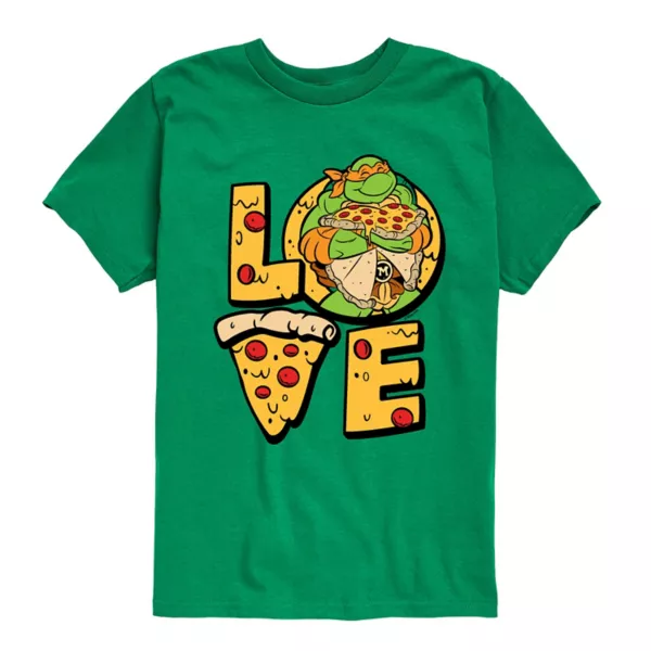 Футболка с принтом "Черепашки-ниндзя" и надписью "Люблю пиццу" для мальчиков 8-20 лет Nickelodeon, цвет kelly green
Футболка с принтом "Черепашки-ниндзя" и надписью "Люблю пиццу" для мальчиков 8-20 лет Nickelodeon, цвет kelly green