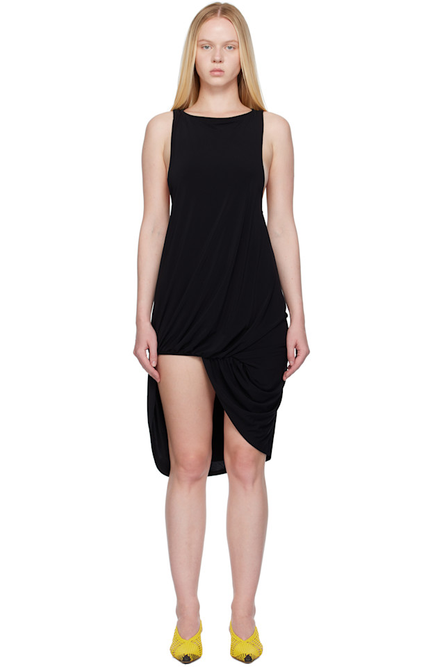 Мини-платье 'The Peplo' в стиле круиз Jacquemus, черный 
Мини-платье 'The Peplo' в стиле круиз Jacquemus, черный