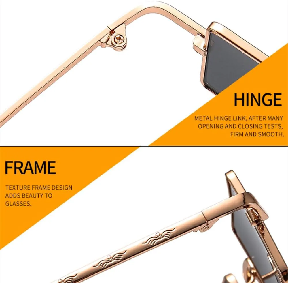 MUTYNE Модные квадратные солнцезащитные очки для женщин и мужчин, цветные линзы, металлическая оправа из сплава, роскошные прямоугольные солнцезащитные очки, C3
MUTYNE Модные квадратные солнцезащитные очки для женщин и мужчин, цветные линзы, металлическая оправа из сплава, роскошные прямоугольные солнцезащитные очки, C3