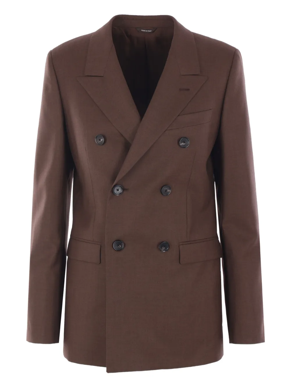 Двубортный шерстяной пиджак Loro Piana, коричневый
Двубортный шерстяной пиджак Loro Piana, коричневый