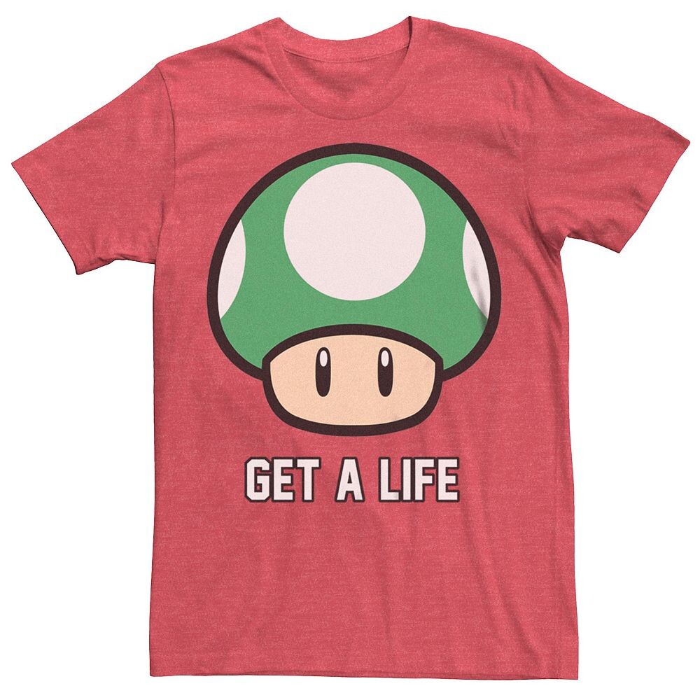 Мужская футболка Super Mario Bros 1-UP с рисунком гриба Get a Life Licensed Character, цвет Red Heather
Мужская футболка Super Mario Bros 1-UP с рисунком гриба Get a Life Licensed Character, цвет Red Heather