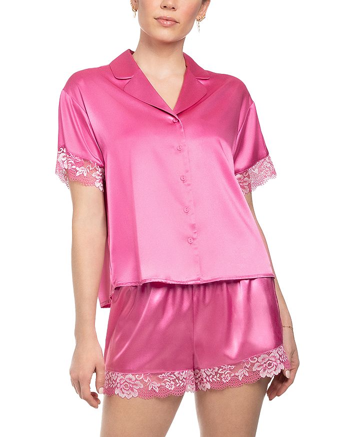Сатиновый комплект пижамы с цветочным кружевом Shortie In Bloom by Jonquil, розовый
Сатиновый комплект пижамы с цветочным кружевом Shortie In Bloom by Jonquil, розовый