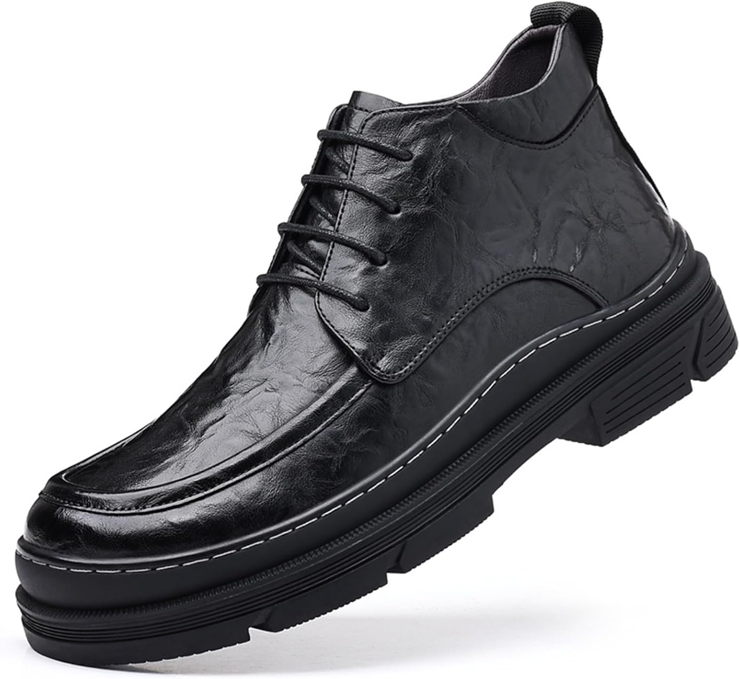 Мужские кожаные деловые повседневные ботинки до щиколотки, модные с шнуровкой, с теплой флисовой подкладкой, противоскользящей резиновой подошвой, удобные и теплые мотоциклетные ботинки Galonfulty, черный
Мужские кожаные деловые повседневные ботинки до щиколотки, модные с шнуровкой, с теплой флисовой подкладкой, противоскользящей резиновой подошвой, удобные и теплые мотоциклетные ботинки Galonfulty, черный