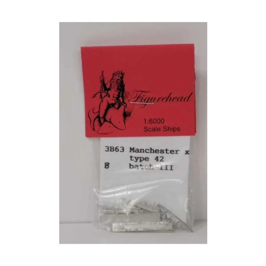 Тип 42/III Мстер, 1985 г., Figurehead Ships - WWII Ships - The Royal Navy (1:6000) (Noble Miniatures) 
Тип 42/III Мстер, 1985 г., Figurehead Ships - WWII Ships - The Royal Navy (1:6000) (Noble Miniatures)