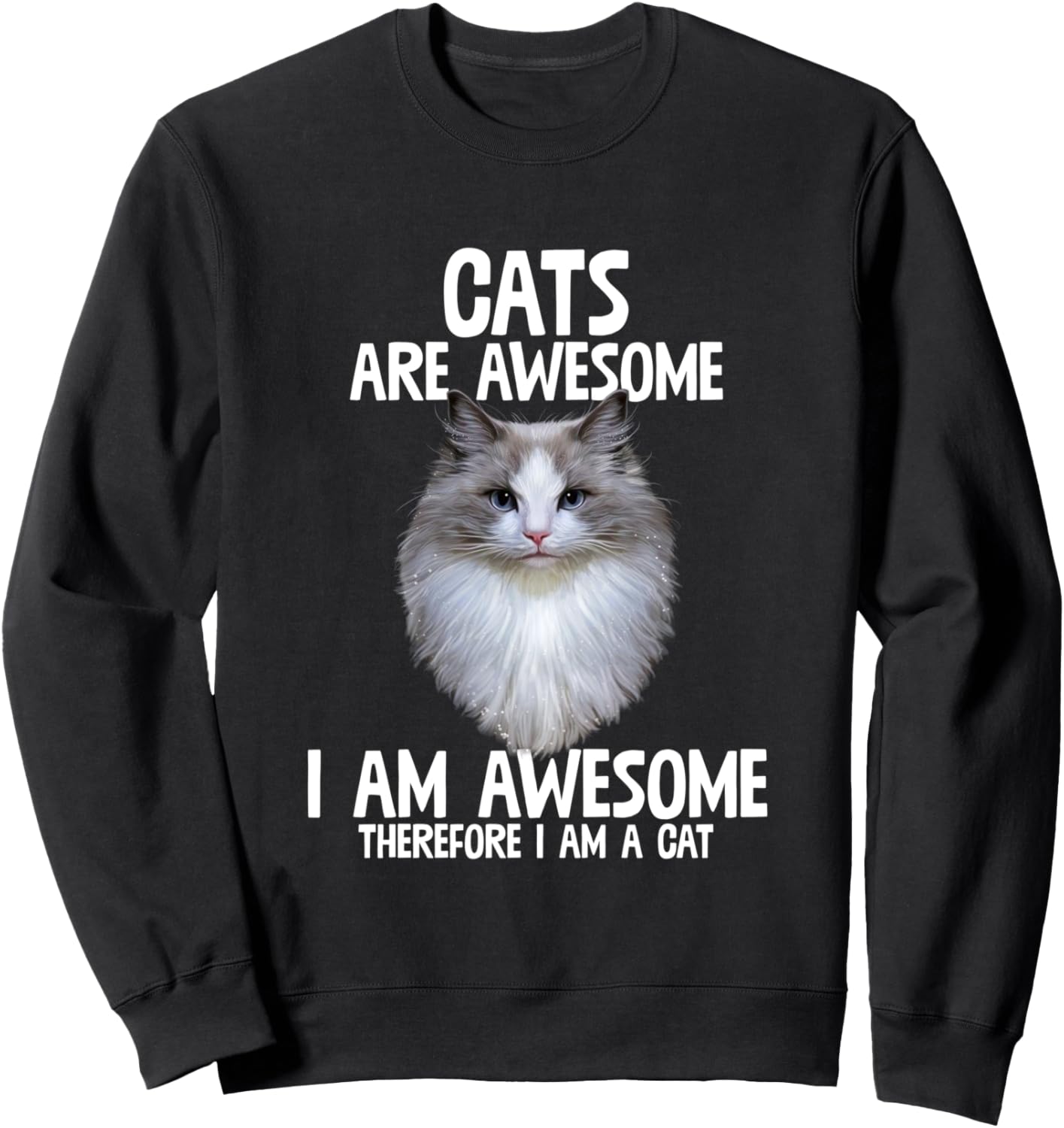Кошки - это здорово, поэтому я - кошка. Забавная толстовка с юмористическим рисунком Cat Art Vibes, черный
Кошки - это здорово, поэтому я - кошка. Забавная толстовка с юмористическим рисунком Cat Art Vibes, черный