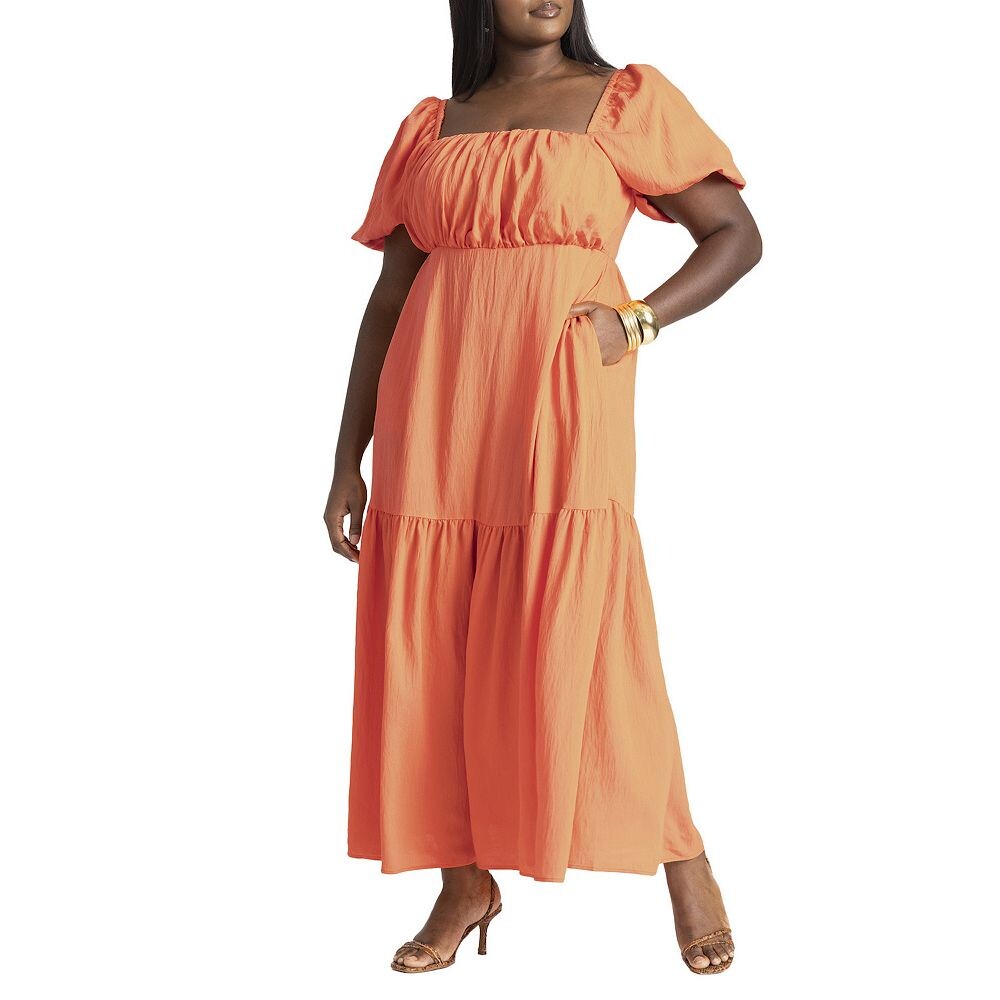 Женское многоуровневое платье Eloquii больших размеров с рукавами ELOQUII, цвет Melon
Женское многоуровневое платье Eloquii больших размеров с рукавами ELOQUII, цвет Melon