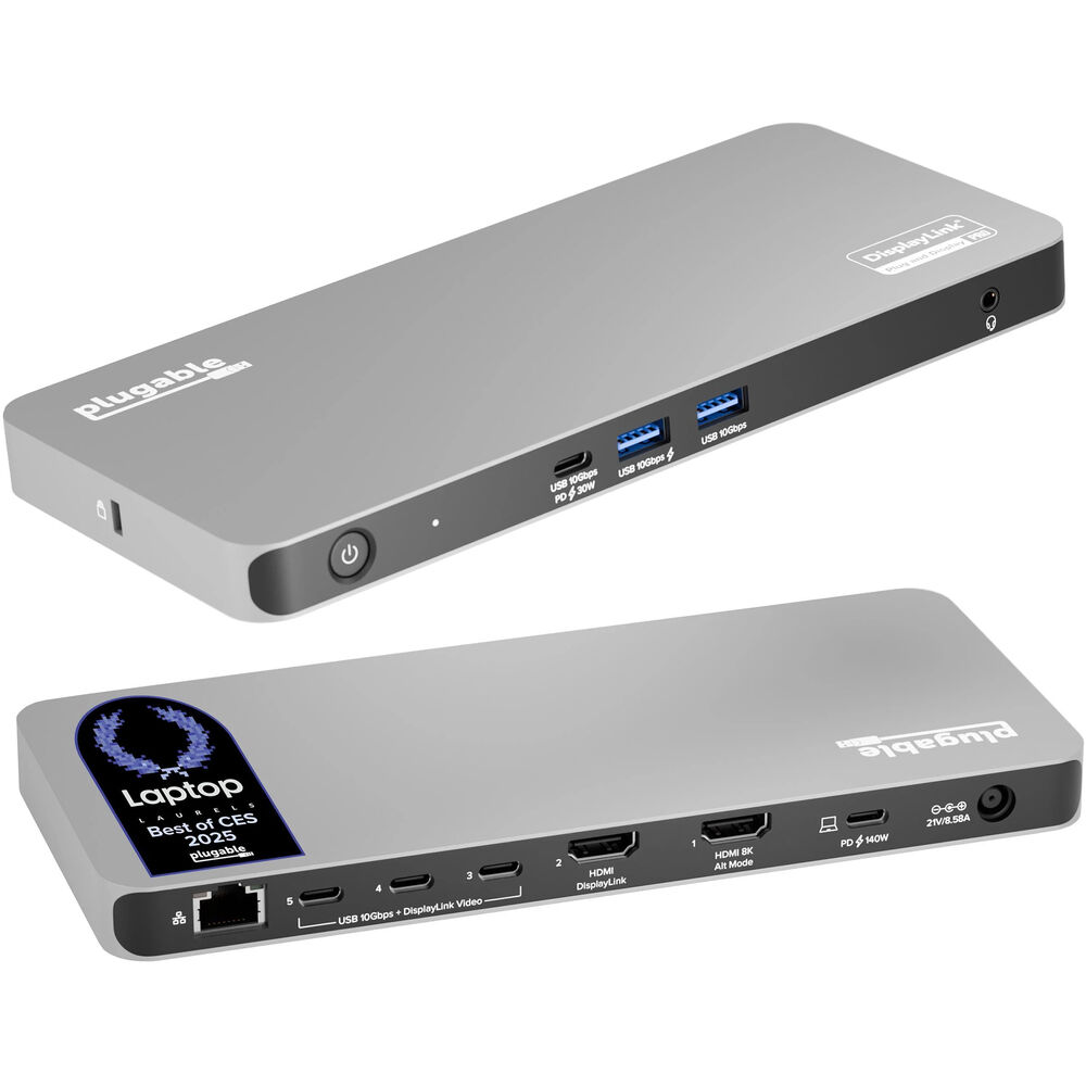 Док-станция Plugable UD-7400PD USB-C/HDMI 5-Display Docking Station
Док-станция Plugable UD-7400PD USB-C/HDMI 5-Display Docking Station