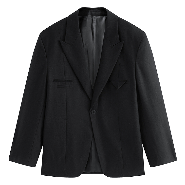 Костюм мужской деловой из чистой шерсти PEACEBIRD MEN, черный 1
Костюм мужской деловой из чистой шерсти PEACEBIRD MEN, черный 1