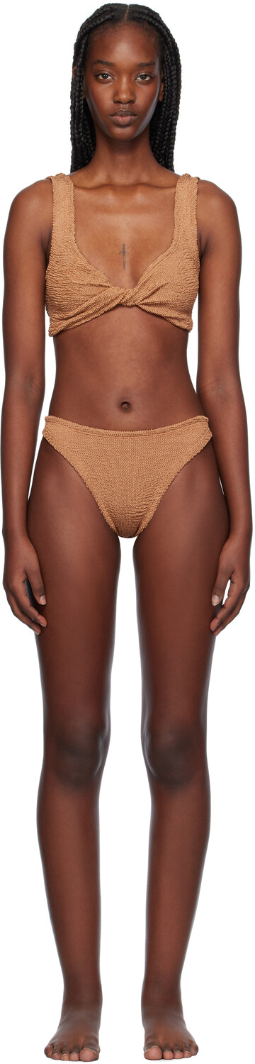 Коричневое бикини Juno Hunza G, Metallic cocoa
Коричневое бикини Juno Hunza G, Metallic cocoa