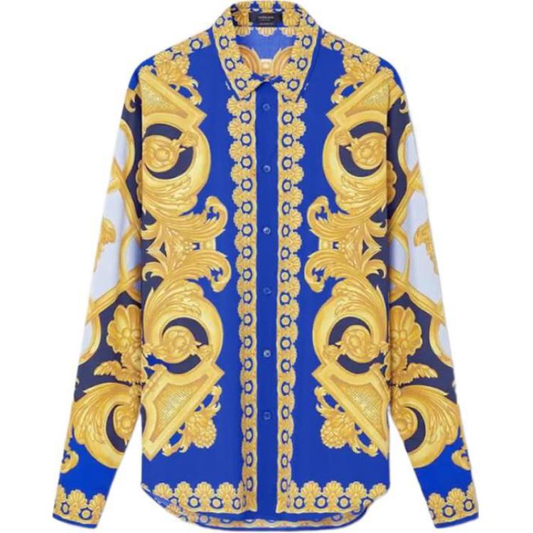 SS23 Рубашка мужская синяя золотая VERSACE, синий/золото
SS23 Рубашка мужская синяя золотая VERSACE, синий/золото