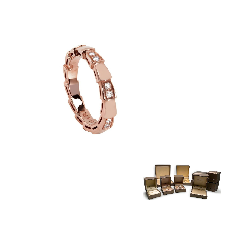 BVLGARI Серпенти Вайпер кольцо из розового золота 18 карат для женщин
BVLGARI Серпенти Вайпер кольцо из розового золота 18 карат для женщин