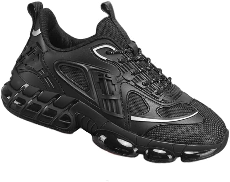 Мужские спортивные кроссовки большого размера: верх из дышащей сетки, толстая и мягкая легкая подошва для повседневной носки Hoalox, черный
Мужские спортивные кроссовки большого размера: верх из дышащей сетки, толстая и мягкая легкая подошва для повседневной носки Hoalox, черный