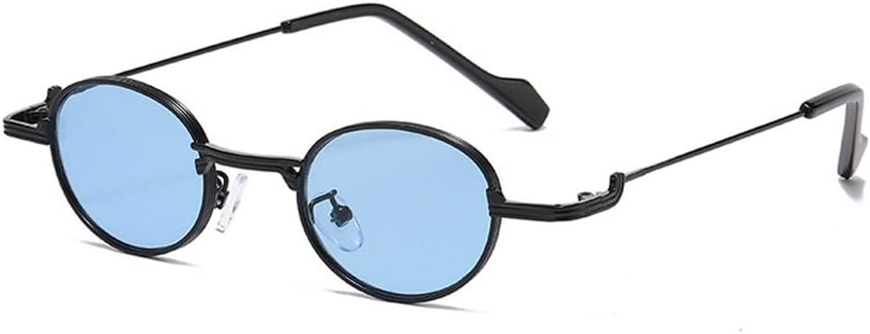 Ретро уникальные овальные солнцезащитные очки в металлической оправе для женщин, модные прозрачные линзы цвета океана, защита от УФ-излучения UV400, модные панк-солнцезащитные очки для мужчин TKKTLLT, Black Blue
Ретро уникальные овальные солнцезащитные очки в металлической оправе для женщин, модные прозрачные линзы цвета океана, защита от УФ-излучения UV400, модные панк-солнцезащитные очки для мужчин TKKTLLT, Black Blue