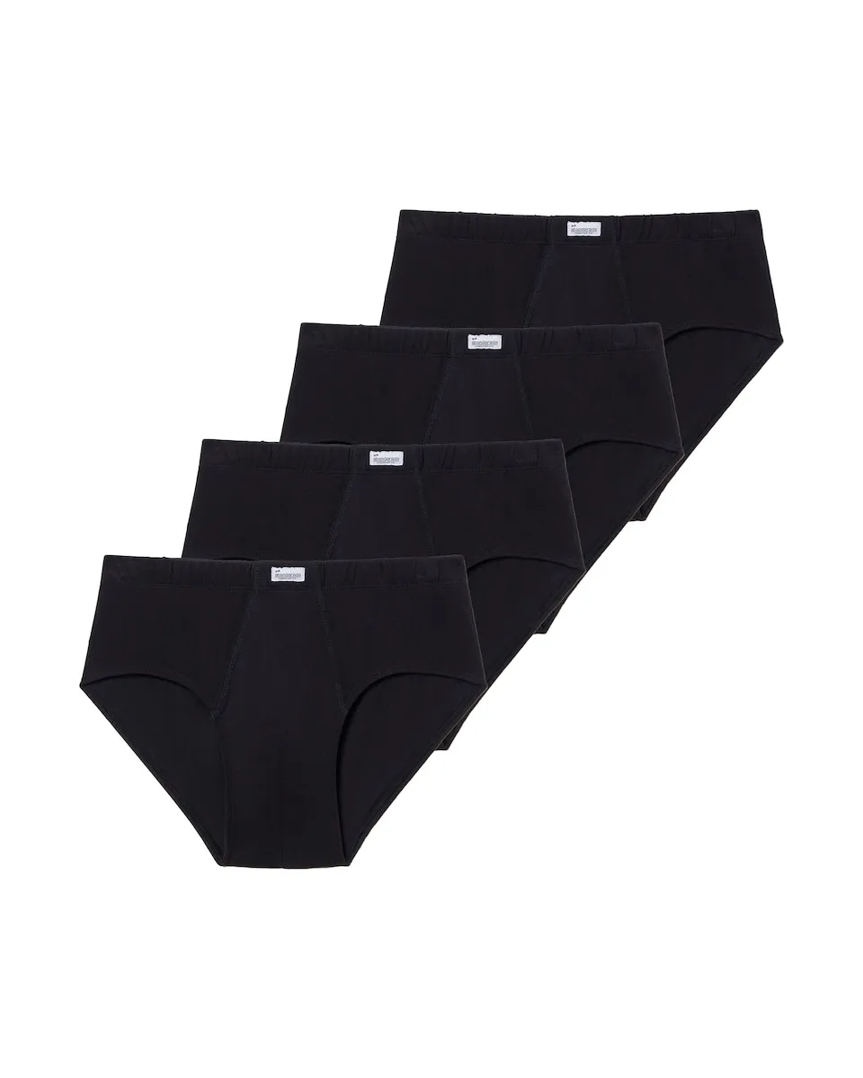 Набор из четырех мужских трусов-слитов из хлопка Abanderado, черный
Набор из четырех мужских трусов-слитов из хлопка Abanderado, черный