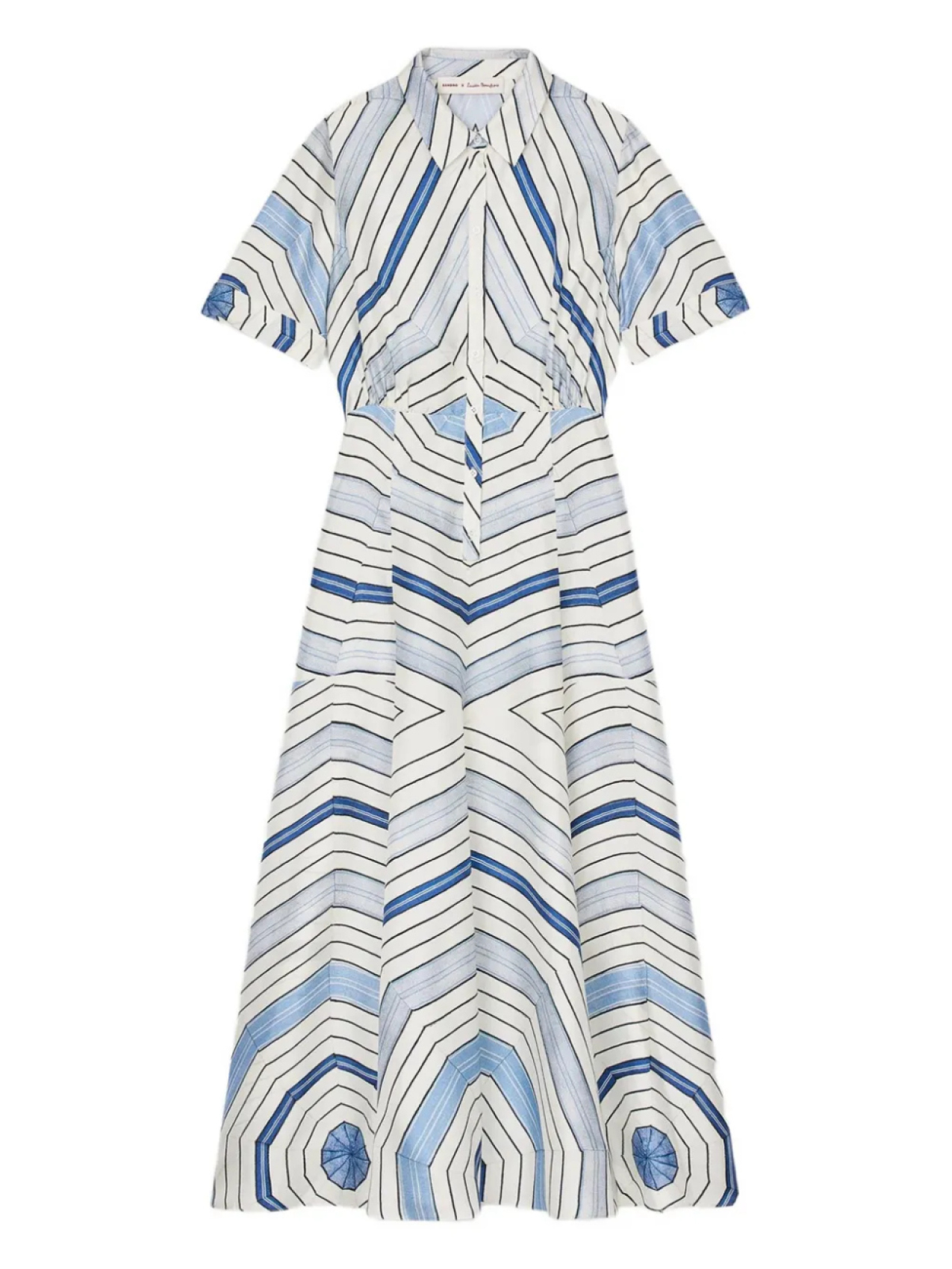 SANDRO шелковое платье из коллаборации с Louise Bourgeois, синий
SANDRO шелковое платье из коллаборации с Louise Bourgeois, синий