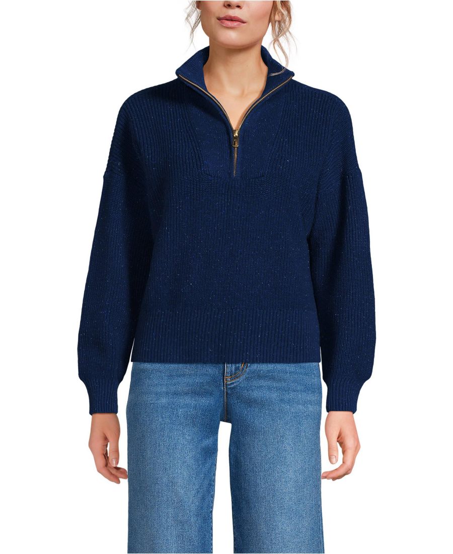 Женский свитер Drifter Shaker Wedge Quarter Zip Lands' End, Navy ice multi donegal
Женский свитер Drifter Shaker Wedge Quarter Zip Lands' End, Navy ice multi donegal