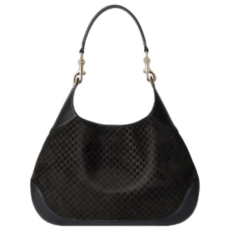 GUCCI Сумка через плечо из замши, малая, женская, черная
GUCCI Сумка через плечо из замши, малая, женская, черная