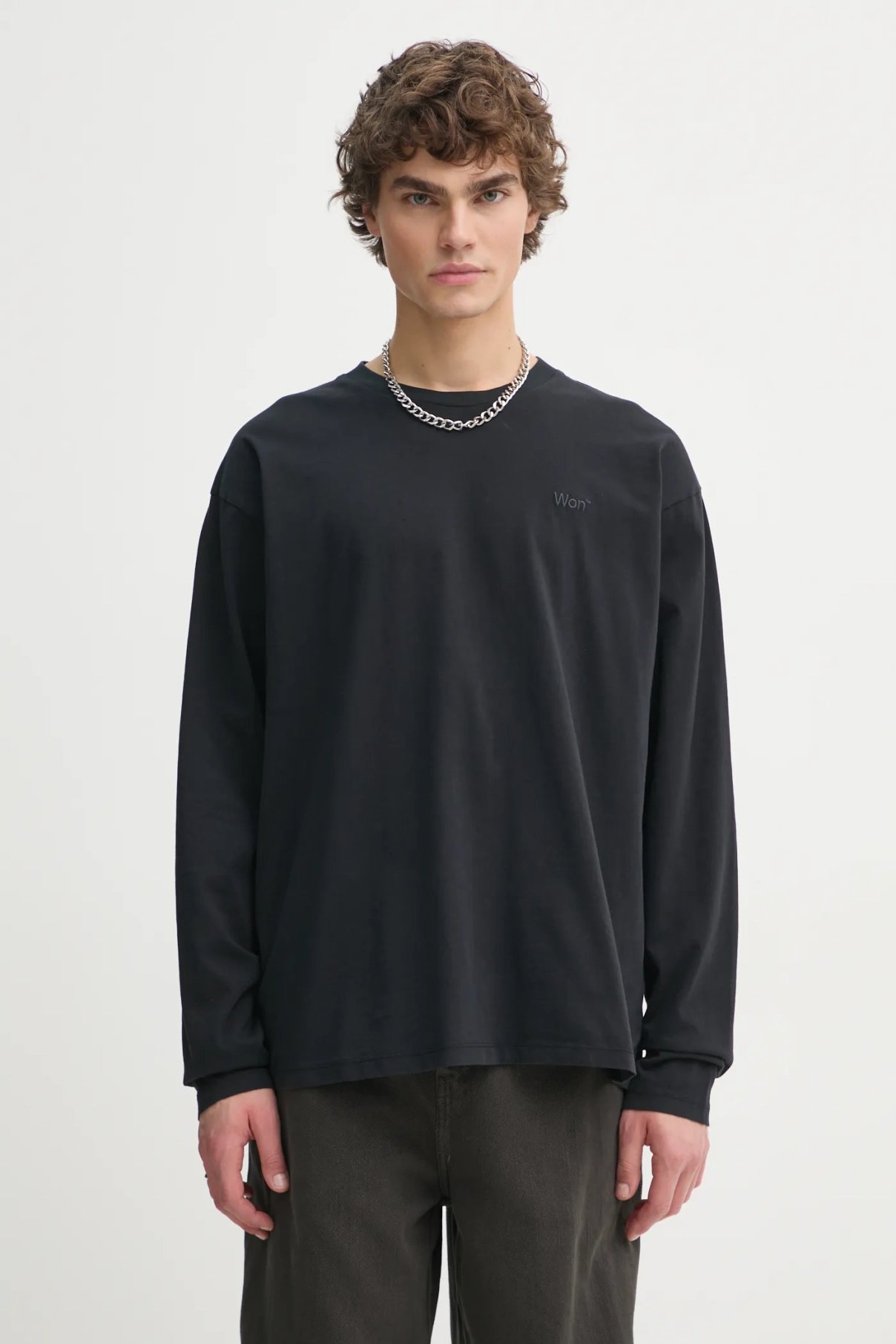 Хлопковый топ с длинными рукавами Won Hundred, черный
Хлопковый топ с длинными рукавами Won Hundred, черный