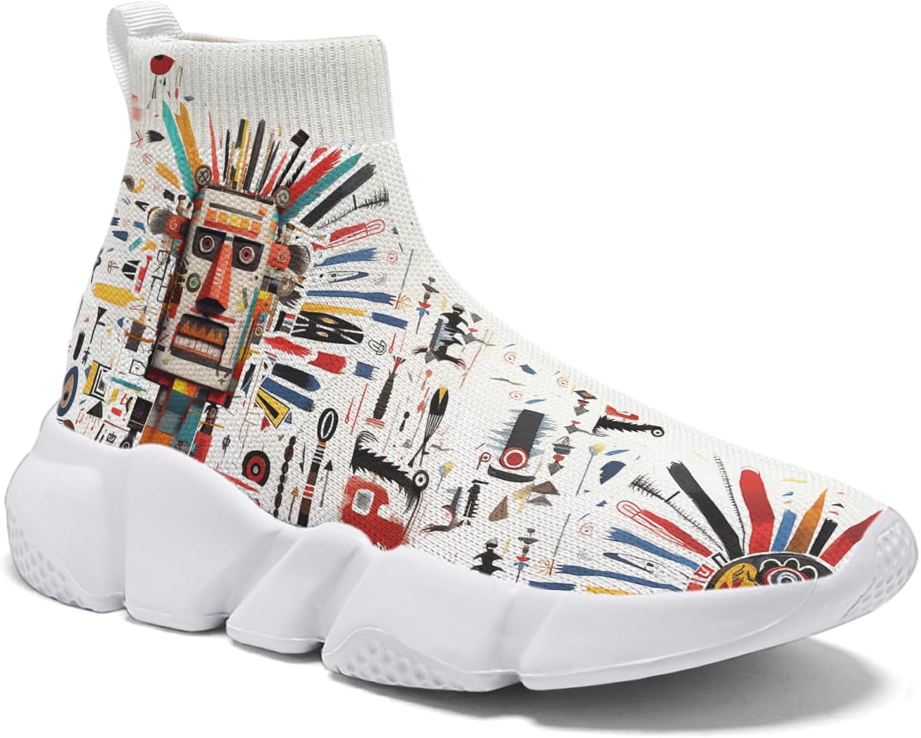 Мужские вязаные носочные кроссовки Hetios - удобные легкие слипоны для ходьбы, Indian Totem_07
Мужские вязаные носочные кроссовки Hetios - удобные легкие слипоны для ходьбы, Indian Totem_07