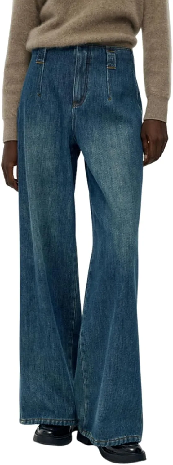 GOELIA женские утепленные джинсы на флисе с высокой талией и широкими штанинами
GOELIA женские утепленные джинсы на флисе с высокой талией и широкими штанинами