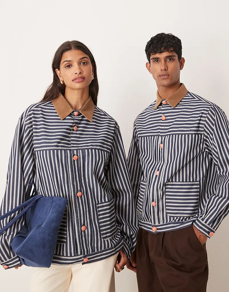 Куртка-унисекс Sister Jane с контрастным воротником в тёмно-синюю полоску Sister Jane Mens
Куртка-унисекс Sister Jane с контрастным воротником в тёмно-синюю полоску Sister Jane Mens