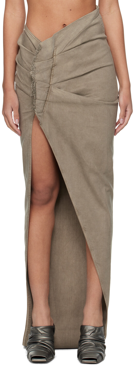 Кремового цвета Джинсовая макси-юбка Edfu Rick Owens Drkshdw
Кремового цвета Джинсовая макси-юбка Edfu Rick Owens Drkshdw