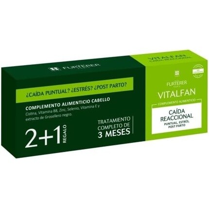 VITALFAN Добавка для реактивации выпадения волос, набор из 3 шт. Rene Furterer 
VITALFAN Добавка для реактивации выпадения волос, набор из 3 шт. Rene Furterer