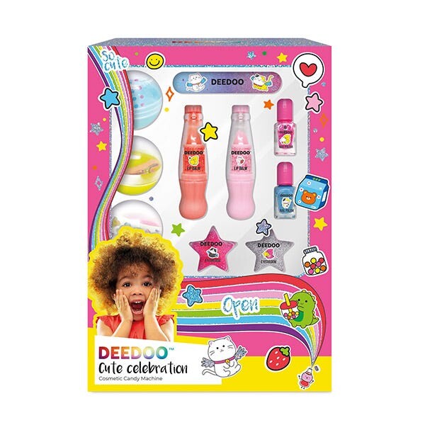 Симпатичная праздничная косметическая конфетная машина 1 шт Deedoo
Симпатичная праздничная косметическая конфетная машина 1 шт Deedoo