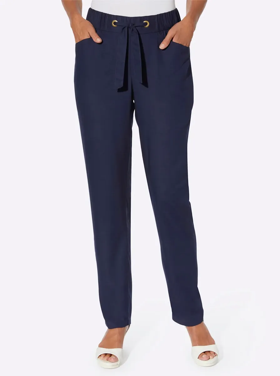 Тканые брюки Classic Basics, цвет морской волны 
Тканые брюки Classic Basics, цвет морской волны