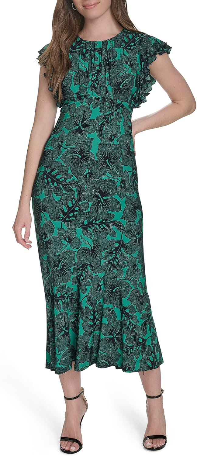 Женское трикотажное платье миди с рукавами-крылышками от Tommy Hilfiger, Parakeet/Sky Captain
Женское трикотажное платье миди с рукавами-крылышками от Tommy Hilfiger, Parakeet/Sky Captain